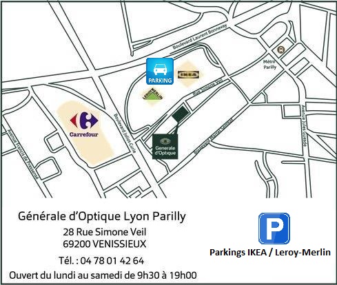 Opticien LYON PARILLY Générale d'Optique